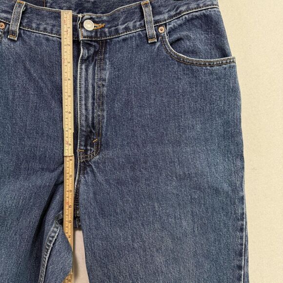 Vintage Levis 550 Jeans Women 14 Long Blue Relaxed Fit Tapered Leg Made USA 90s - Picture 8 of 11
